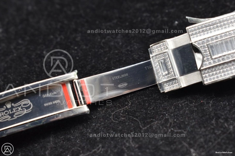 Full Bracelet Diamond 849 Diamonds On 40mm AMGF Sleek Best VR On Dial Edition SS GMT 1007